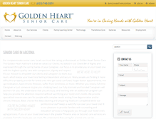 Tablet Screenshot of goldenheartaz.com